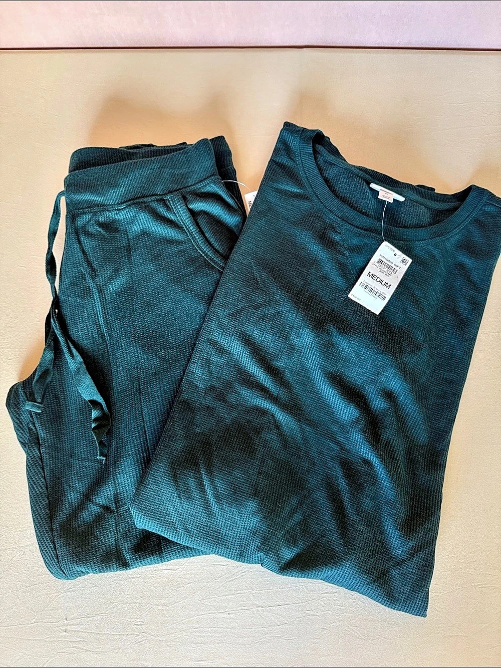 Jenni 2-Pc Green Lounge Set Size Medium NWT